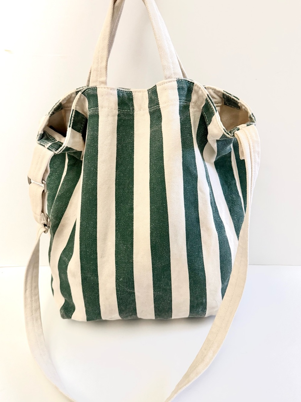 Baggu Tote Bag Canvas Striped Crossbody